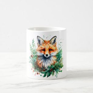 Fox en Holly met rode bessen Koffiemok