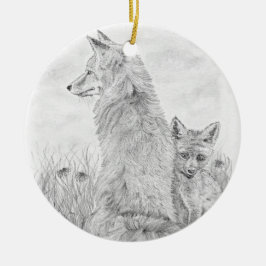 Fox en Kit Keramisch Ornament