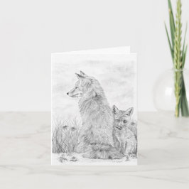 Fox en Kit Notitiekaartje