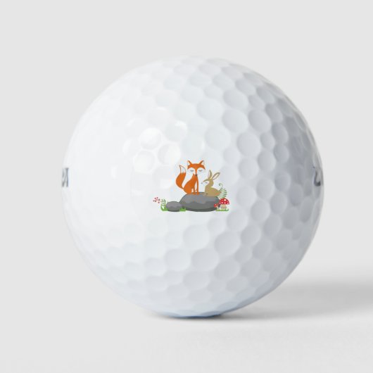 Fox en konijn golfballen (Voorkant)