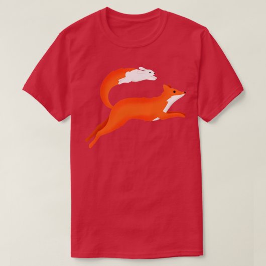 Fox en konijn t-shirt (Design voorkant)