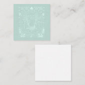 Fox en konijnen  Art CUSTOM COLOR Notitiekaartje (Voorkant / Achterkant)