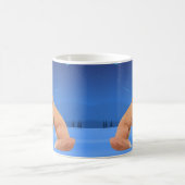 Fox en Moon op een Snowy Night-Mok Koffiemok (Center)