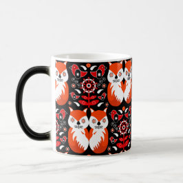 Fox en Natuur Nordic Folk Art Magische Mok