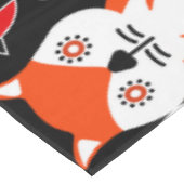 Fox en Natuur Nordic Folk Art Tafelkleed (Gekanteld)