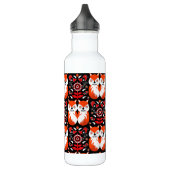 Fox en Natuur Nordic Folk Art Waterfles (Links)