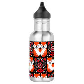 Fox en Natuur Nordic Folk Art Waterfles (Rechts)