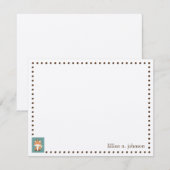 Fox en Owl Persoonlijke briefkaart (Voorkant / Achterkant)