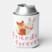 Fox en Rabbit Best Friend Blikjeskoeler (Blikje Voorkant)