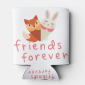 Fox en Rabbit Best Friend Blikjeskoeler (Achterkant)