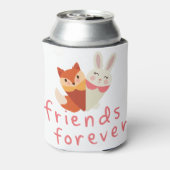 Fox en Rabbit Best Friend Blikjeskoeler (Blikje Achterkant)