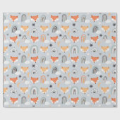 Fox en Rainbows Cadeaupapier (Vlak)