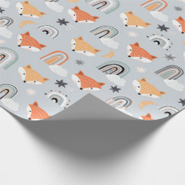 Fox en Rainbows Cadeaupapier