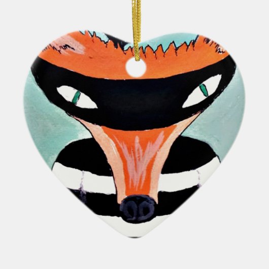 Fox en Robbers door PaperTree Keramisch Ornament (Voorkant)