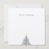 Fox en robin kerstkaart kaart (Achterkant)