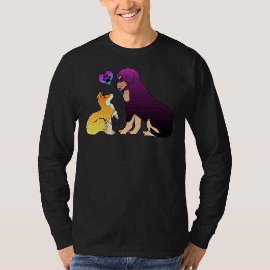 Fox en Rottweiler T-shirt (Voorkant)