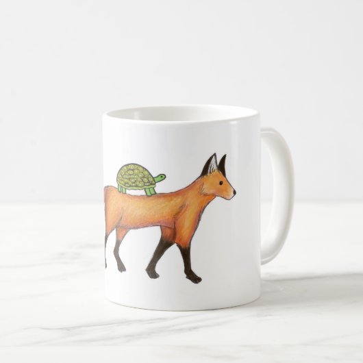 Fox- en schildpadMok Koffiemok (Voorkant rechts)
