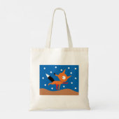 Fox en sterren Canvas tas (Achterkant)
