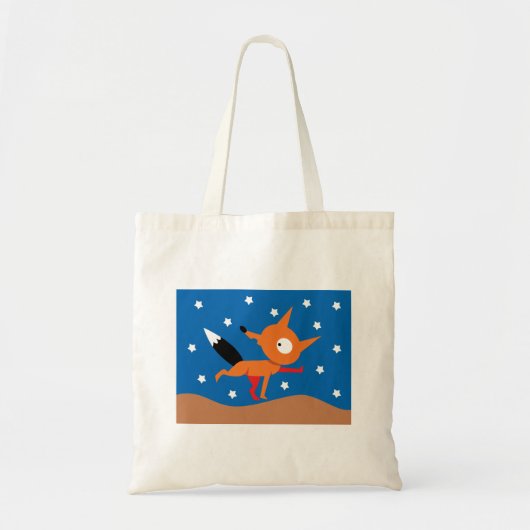 Fox en sterren Canvas tas (Voorkant)