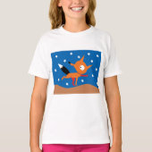 Fox en sterren Girls T-Shirt (Voorkant)