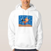Fox en sterren Mannen hoodie (Voorkant)