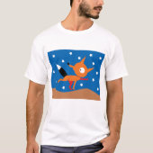 Fox en sterren Mannen T-shirt (Voorkant)