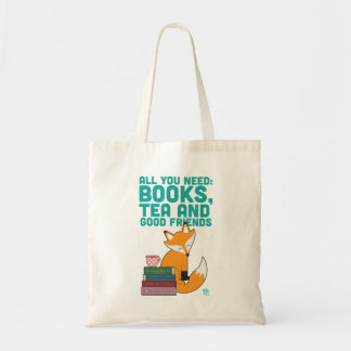 Fox- en theeboeken en vrienden-Canvas tas