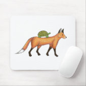 Fox en Turtle Mousepad Muismat (Met muis)