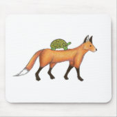 Fox en Turtle Mousepad Muismat (Voorkant)