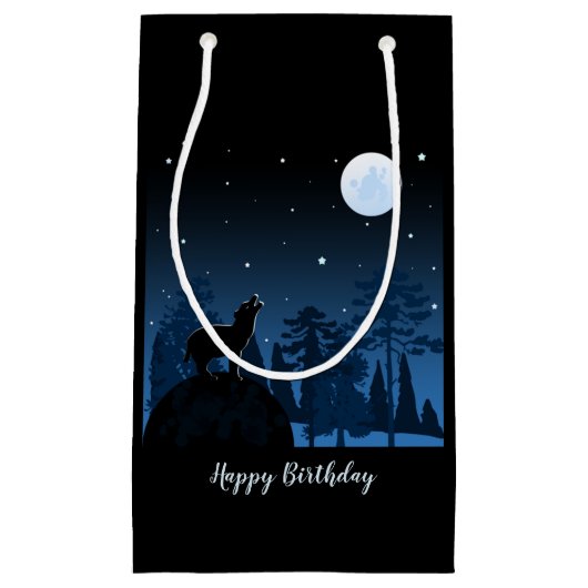 Fox en volle maan 's middags klein cadeauzakje (Voorkant)