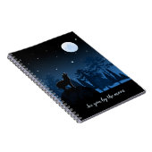 Fox en volle maan 's middags notitieboek (Rechterzijde)