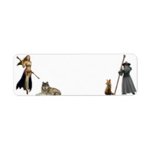 Fox en Wolf met figuren V 2 label