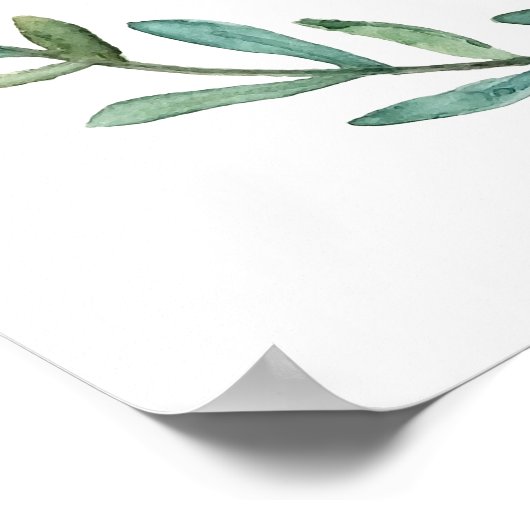 Fox en Wreath Woodland Poster (Hoek)