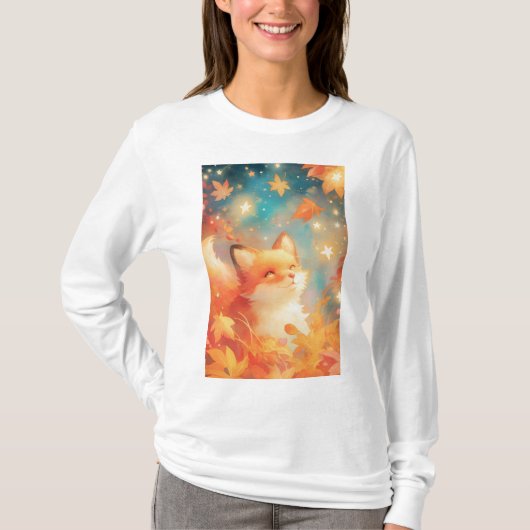 Fox Enchanted Autumn T-shirt (Voorkant)