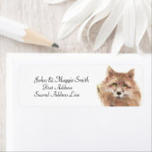 Fox - Etiket voor Waterverf van het dierlijk adres (Insitu)