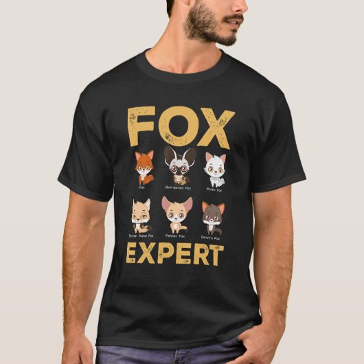 Fox Expert Verschillende soorten oxes vouwen Kinde T-shirt (Voorkant)