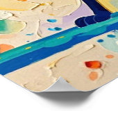 Fox Expressive abstracte dierlijke kunst ontwerp Poster (Hoek)