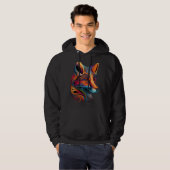 Fox Face Beautiful Colorful Artistic Animal Hoodie (Voorkant volledig)