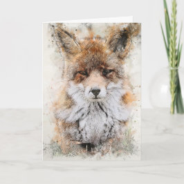 FOX FACE BLANK ALL-OCCASION KAART