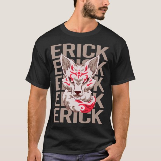 Fox Face - Erick Naam T-shirt (Voorkant)