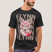Fox Face - Flynn Naam T-shirt (Voorkant)
