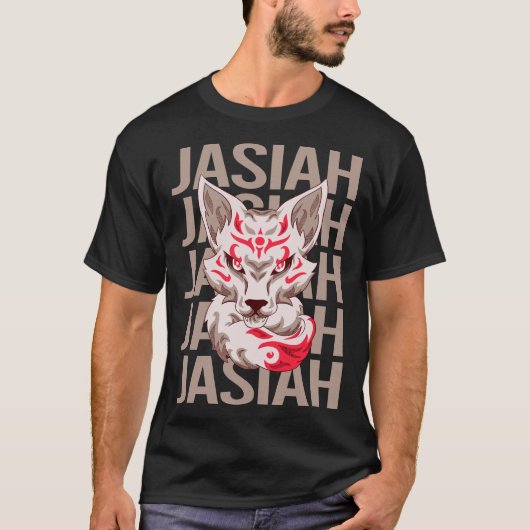 Fox Face - Jasiah Naam T-shirt (Voorkant)