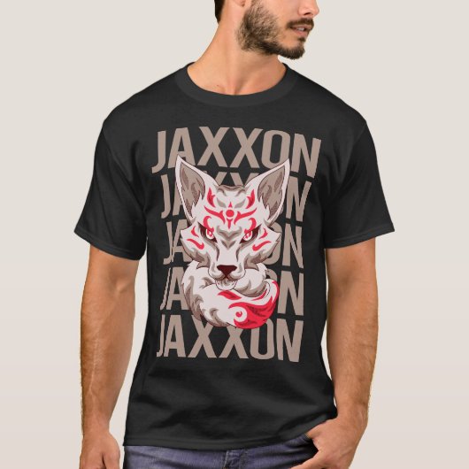 Fox Face - Jaxxon Naam T-shirt (Voorkant)