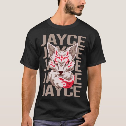Fox Face - Jayce Naam T-shirt (Voorkant)