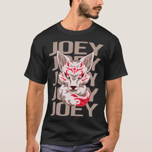Fox Face - Joey Naam T-shirt (Voorkant)