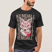 Fox Face - Kendall Naam T-shirt (Voorkant)