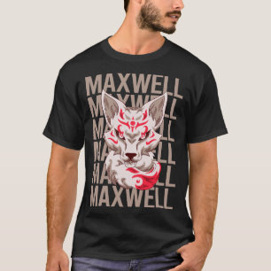 Fox Face - Maxwell Naam T-shirt