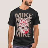 Fox Face - Mike Naam T-shirt (Voorkant)