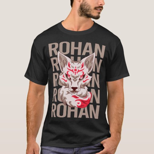 Fox Face - Rohan naam T-shirt (Voorkant)