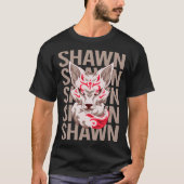 Fox Face - Shawn Naam T-shirt (Voorkant)
